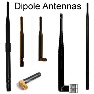 Omni-Directional Antennas: Dipole / Rubber Duck
